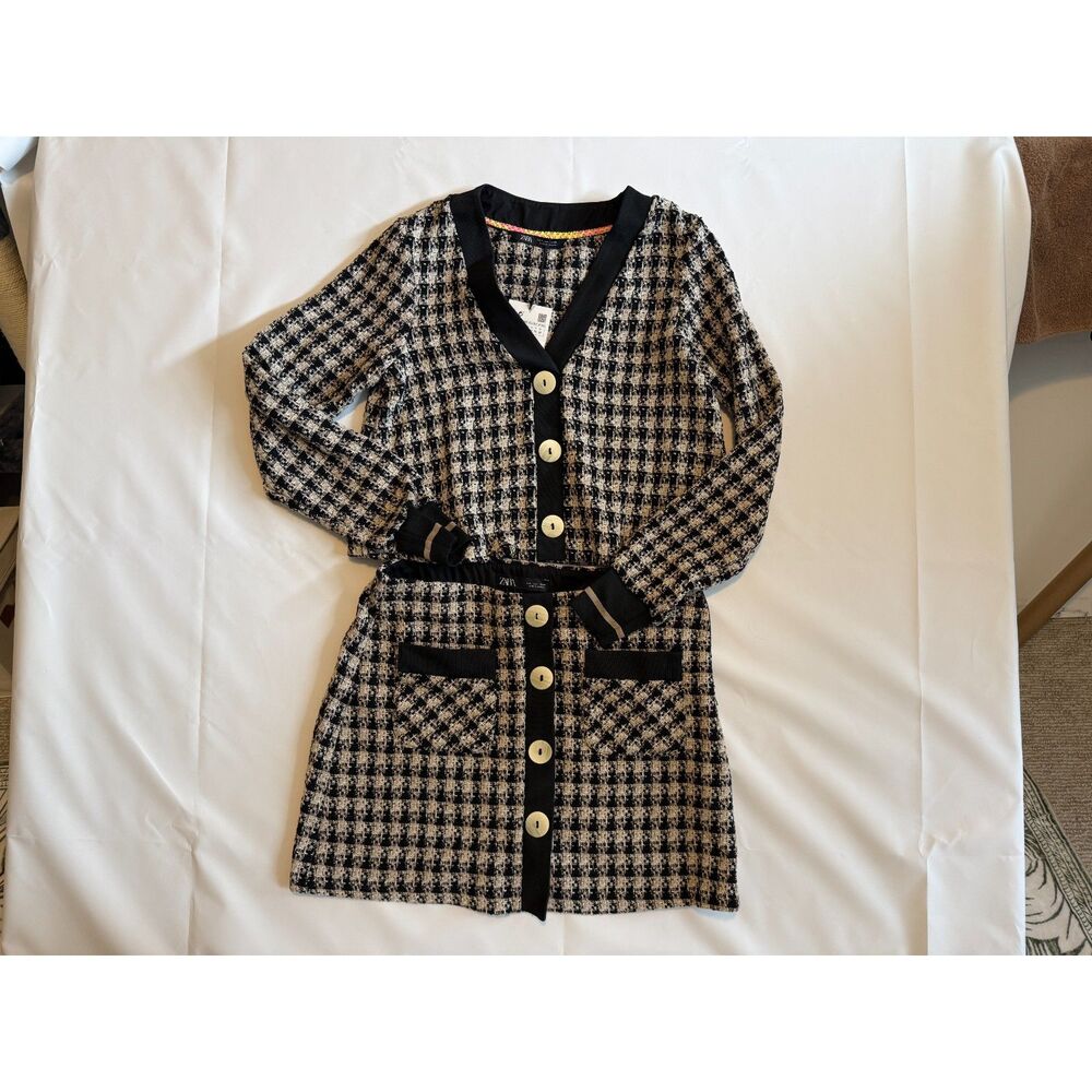 Zara Hoodstooth co-ord tweed set new with tags
